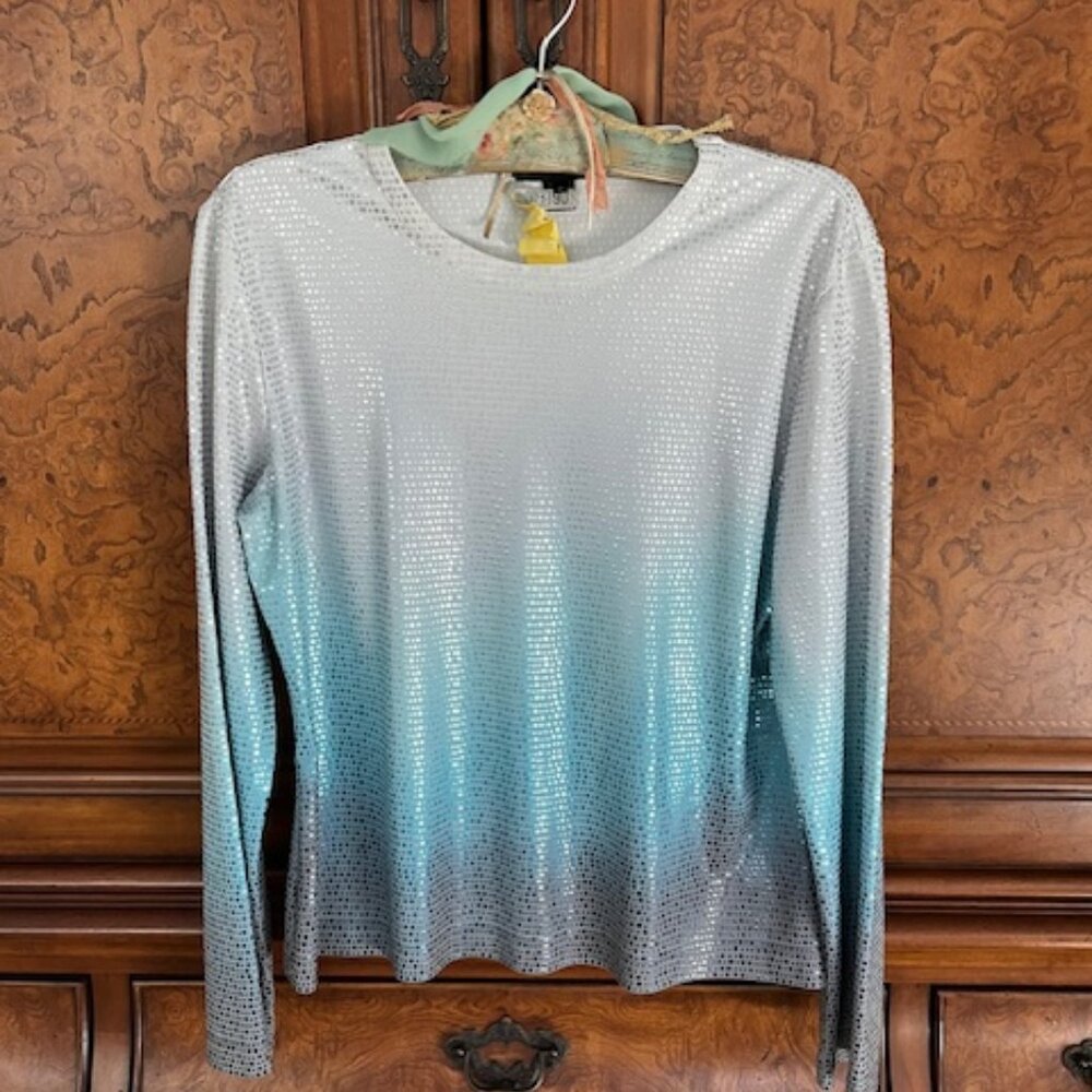 GROGEOUS Metallic Ombre ST JOHN Top -  Like New - Size M